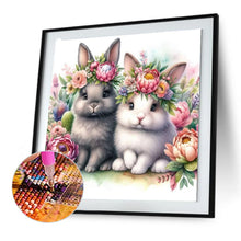 Load image into Gallery viewer, Two Rabbits 30*30CM (canvas) Full Round Drill Diamond Painting
