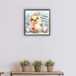 Easter Chick 30*30CM (canvas) Full Round Drill Diamond Painting