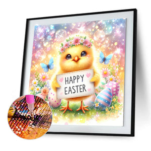 Easter Chick 30*30CM (canvas) Full Round Drill Diamond Painting