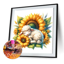 Load image into Gallery viewer, Sheep And Sunflowers 30*30CM (canvas) Full Round Drill Diamond Painting
