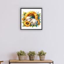 Load image into Gallery viewer, Sheep And Sunflowers 30*30CM (canvas) Full Round Drill Diamond Painting
