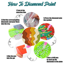 Load image into Gallery viewer, 8Pcs Diamond Art Painting Coasters Craft Kit with Holder for Gift (Fractal Art)
