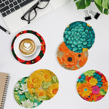Load image into Gallery viewer, 8Pcs Diamond Art Painting Coasters Craft Kit with Holder (St. Patrick Day Gnome)
