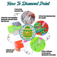 Load image into Gallery viewer, 8Pcs Diamond Art Painting Coasters Craft Kit with Holder for Gift(Vintage Plaid)

