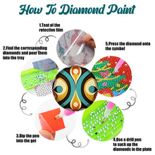 Load image into Gallery viewer, 8Pcs Diamond Art Coaster Diamond Painting Coaster with Holder (Marigold Pattern)

