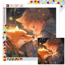 Load image into Gallery viewer, Little Boy And Fox 40*40CM (canvas) Full Square Drill Diamond Painting
