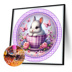 Rabbit 30*30CM (canvas) Full Round Drill Diamond Painting