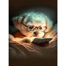 Load image into Gallery viewer, Reading Puppy 45*60CM (canvas) Full Square Drill Diamond Painting
