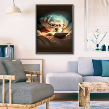 Load image into Gallery viewer, Reading Puppy 45*60CM (canvas) Full Square Drill Diamond Painting
