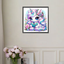 Load image into Gallery viewer, Reading Unicorn 30*30CM (canvas) Full Square Drill Diamond Painting
