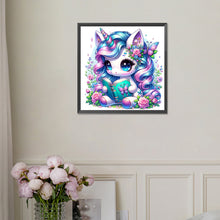 Load image into Gallery viewer, Reading Unicorn 30*30CM (canvas) Full Square Drill Diamond Painting
