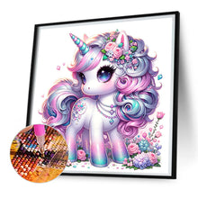 Load image into Gallery viewer, Black And White Unicorn 30*30CM (canvas) Full Square Drill Diamond Painting
