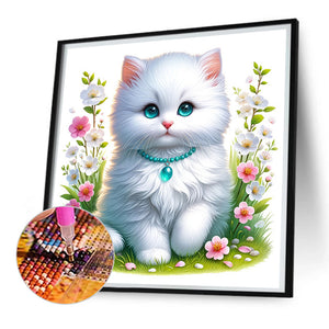 Cute Kitten 30*30CM (canvas) Full Square Drill Diamond Painting