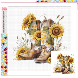 Boots 30*30CM (canvas) Full Square Drill Diamond Painting