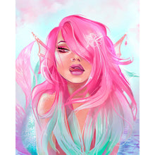 Load image into Gallery viewer, Painted Pink Mermaid 40*50CM (canvas) Full Square Drill Diamond Painting
