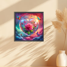 Load image into Gallery viewer, Butterflies And Fantasy Roses 30*30CM (canvas) Full Round Drill Diamond Painting
