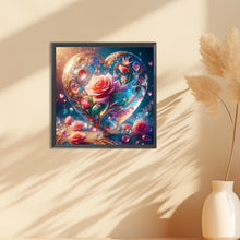 Load image into Gallery viewer, Love Glass And Rose 30*30CM (canvas) Full Round Drill Diamond Painting
