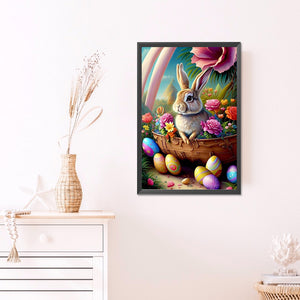 Easter Bunny 40*60CM (canvas) Full AB Round Drill Diamond Painting