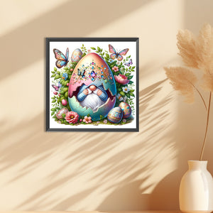 Easter Eggs And Gnomes 30*30CM (canvas) Full Round Drill Diamond Painting