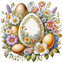 Load image into Gallery viewer, Easter Eggs Among Flowers 30*30CM (canvas) Full Round Drill Diamond Painting
