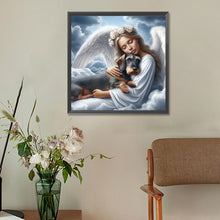 Load image into Gallery viewer, Angel And Dog 30*30CM (canvas) Full Round Drill Diamond Painting
