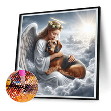 Load image into Gallery viewer, Angel And Dog 30*30CM (canvas) Full Round Drill Diamond Painting
