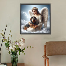 Load image into Gallery viewer, Angel And Dog 30*30CM (canvas) Full Round Drill Diamond Painting
