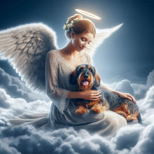 Load image into Gallery viewer, Angel And Dog 30*30CM (canvas) Full Round Drill Diamond Painting
