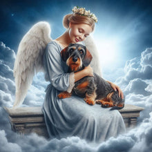 Load image into Gallery viewer, Angel And Dog 30*30CM (canvas) Full Round Drill Diamond Painting
