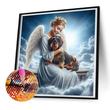 Load image into Gallery viewer, Angel And Dog 30*30CM (canvas) Full Round Drill Diamond Painting
