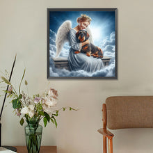 Load image into Gallery viewer, Angel And Dog 30*30CM (canvas) Full Round Drill Diamond Painting
