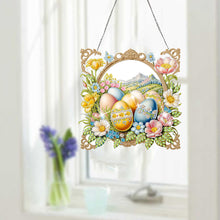 Load image into Gallery viewer, Easter Egg Scene Single-Sided Diamond Art Hanging Pendant for Office Home Decor
