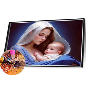 Our Lady 40*30CM (canvas) Full Square Drill Diamond Painting