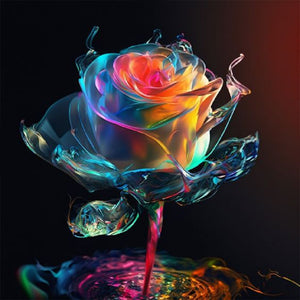 Colorful Roses 30*30CM (canvas) Full Round Drill Diamond Painting