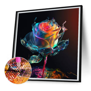 Colorful Roses 30*30CM (canvas) Full Round Drill Diamond Painting