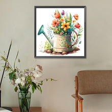 Load image into Gallery viewer, Watering Pot Bouquet 30*30CM (canvas) Full Round Drill Diamond Painting
