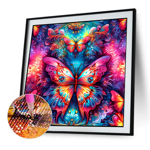 Butterfly 35*35CM (canvas) Full Round Drill Diamond Painting