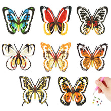 Load image into Gallery viewer, 8Pcs Butterfly Kid Diamond Art Painting Stickers Kits Fun DIY Arts Crafts Paint
