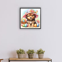 Load image into Gallery viewer, Pastoral Dog And Easter Egg 30*30CM (canvas) Full Round Drill Diamond Painting
