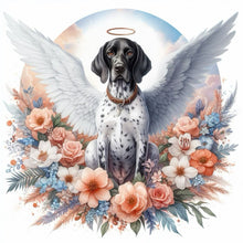 Load image into Gallery viewer, Angel Dog And Baby 30*30CM (canvas) Full Round Drill Diamond Painting
