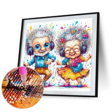 Load image into Gallery viewer, Old Couple 30*30CM (canvas) Full Round Drill Diamond Painting
