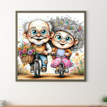 Load image into Gallery viewer, Old Couple 30*30CM (canvas) Full Round Drill Diamond Painting
