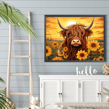 Load image into Gallery viewer, Sunflower Yak 40*30CM (canvas) Full Round Drill Diamond Painting
