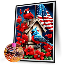 Load image into Gallery viewer, Cardinal Bluebird 30*40CM (canvas) Full Round Drill Diamond Painting
