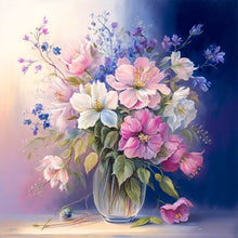 Load image into Gallery viewer, Vase Bouquet 30*30CM (canvas) Full Round Drill Diamond Painting
