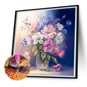 Vase Bouquet 30*30CM (canvas) Full Round Drill Diamond Painting