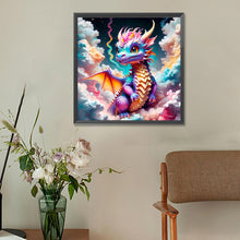 Load image into Gallery viewer, Colorful Dragon In The Mist 30*30CM (canvas) Full Round Drill Diamond Painting
