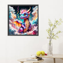 Load image into Gallery viewer, Colorful Dragon In The Mist 30*30CM (canvas) Full Round Drill Diamond Painting
