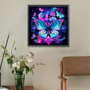 Butterfly 30*30CM (canvas) Full Round Drill Diamond Painting