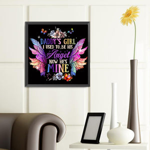 Text Wings 40*40CM (canvas) Full Round Drill Diamond Painting